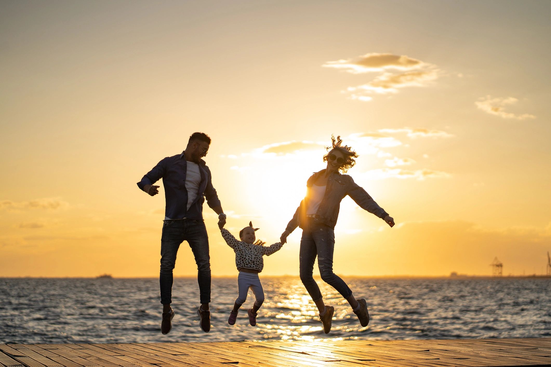 Family enjoying time together outdoors